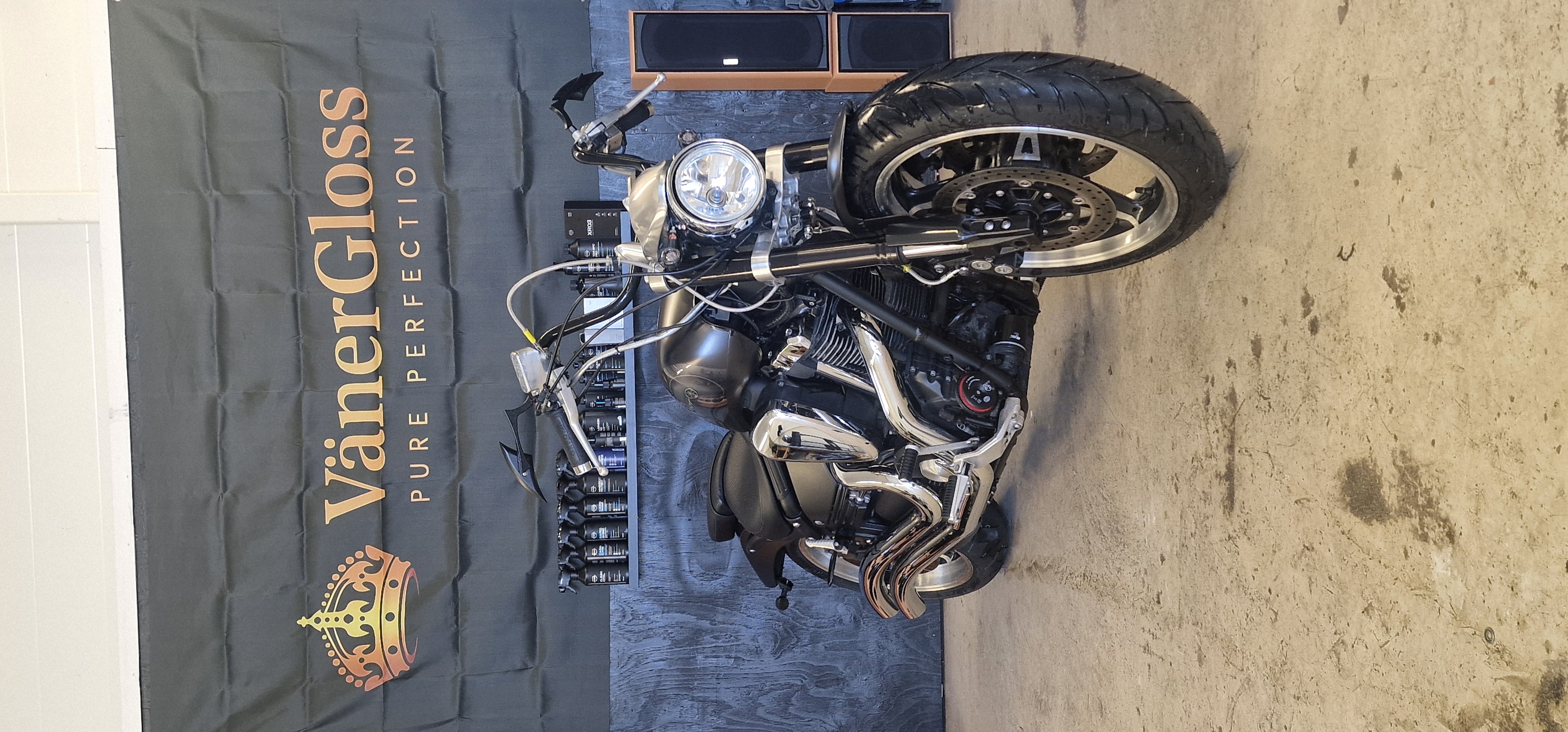 motorcykelvård när den är som bäst